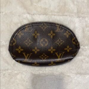 Louis Vuitton Brown and Tan Monogram Pouch